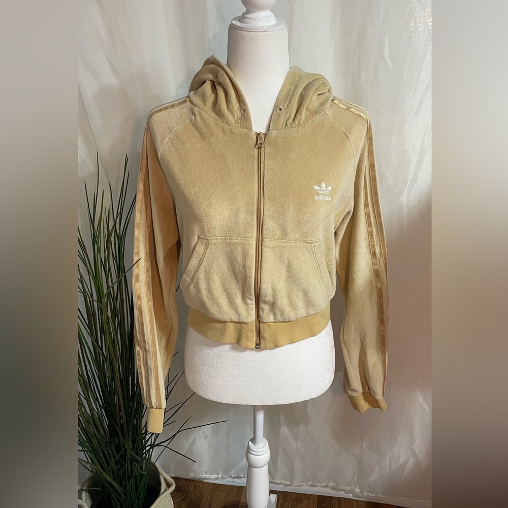 Adidas Women's Beige Bomber Jacket